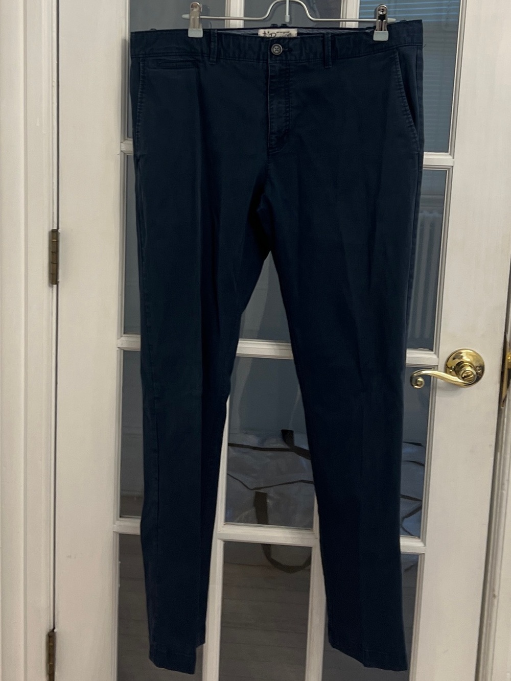 PENGUIN Men’s Navy Blue Slim Chino Pants Size 36x32